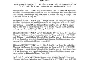 Văn bản hợp nhất 13/VBHN-NHNN 2018 giới hạn bảo đảm an toàn trong hoạt động tổ chức tín dụng