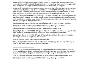 Văn bản hợp nhất 15/VBHN-NHNN 2018 tổ chức và hoạt động của tổ chức tín dụng phi ngân hàng