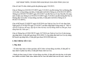 Kế hoạch 253/KH-UBND 2018 sáp nhập thôn tổ dân phố Lào Cai 2018 2020