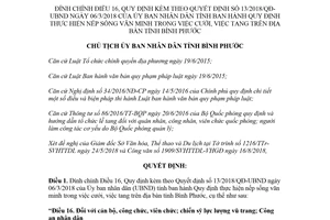 Quyết định 2046/QĐ-UBND 2018 đính chính Quyết định 13/2018/QĐ-UBND Bình Phước