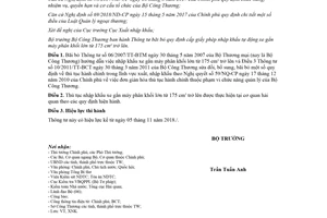 Thông tư 27/2018/TT-BCT bãi bỏ cấp giấy phép nhập khẩu tự động xe gắn máy từ 175 cm3 trở lên