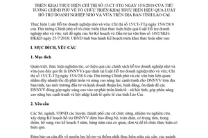 Kế hoạch 238/KH-UBND 2018 thực hiện Chỉ thị 15/CT-TTg hỗ trợ doanh nghiệp nhỏ và vừa Lào Cai