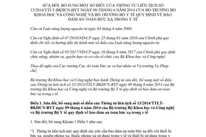 Thông tư 13/2018/TT-BKHCN sửa đổi Thông tư liên tịch 13/2014/TTLT-BKHCN-BYT an toàn bức xạ