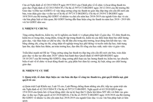 Công văn 3676/BGDĐT-TTr 2018 hướng dẫn thực hiện công tác thanh tra năm học 2018 2019