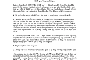 Công văn 6321/BCT-KHCN 2018 vướng mắc thực hiện Nghị định 15/2018/NĐ-CP an toàn thực phẩm