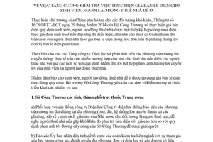 Chỉ thị 07/CT-BCT 2018 thực hiện giá bán lẻ điện cho sinh viên người lao động thuê nhà để ở
