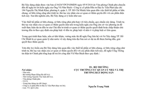 Công văn 205/BXD-QLN 2018 thủ tục xác nhận thiết kế phần sở hữu chung sở hữu riêng