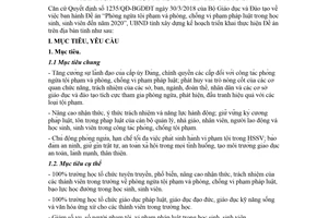 Kế hoạch 3650/KH-UBND 2018 phòng chống vi phạm pháp luật trong học sinh sinh viên Phú Thọ
