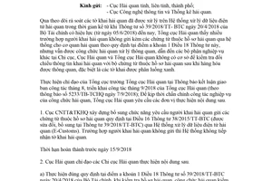Công văn 5346/TCHQ-GSQL 2018 gửi các chứng từ thuộc hồ sơ hải quan qua hệ thống