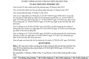 Quyết định 42/2018/QĐ-UBND sửa đổi Quyết định 05/2018/QĐ-UBND Phú Yên