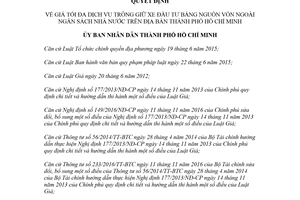 Quyết định 35/2018/QĐ-UBND giá tối đa dịch vụ trông giữ xe bằng vốn ngoài ngân sách Hồ Chí Minh