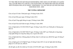 Quyết định 1254/QĐ-TTg 2018 Kế hoạch hành động thúc đẩy Cơ chế một cửa quốc gia