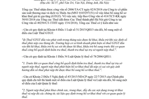 Công văn 3848/TCT-KK 2018 về khai bổ sung hồ sơ khai thuế