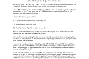 Công văn 3165/GSQL-GQ1 2018 kiểm tra chuyên ngành đối với hàng hóa xuất nhập khẩu tại chỗ