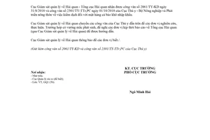 Công văn 3167/GSQL-GQ1 2018 kiểm dịch đối với mặt hàng cá bào khô nhập khẩu