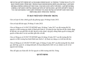 Quyết định 02/2019/QĐ-UBND bảng đơn giá đo đạc lập bản đồ địa chính đăng ký đất đai Sóc Trăng