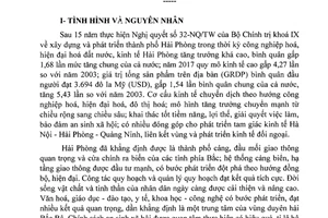 Nghị quyết 45-NQ/TW 2019 xây dựng và phát triển thành phố Hải Phòng