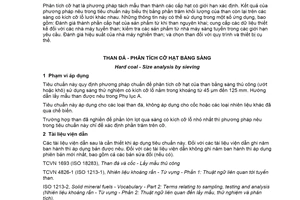 Tiêu chuẩn quốc gia TCVN 251:2018 (ISO 1953:2015) về Than đá - Phân tích cỡ hạt bằng sàng