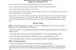 Nghị quyết 165/2019/NQ-HĐND về thông qua dự án cần thu hồi đất tỉnh Đồng Nai