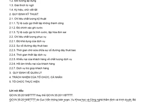 Quy chuẩn kỹ thuật quốc gia QCVN 35:2019/BTTTT về Chất lượng dịch vụ điện thoại trên mạng viễn thông cố định mặt đất