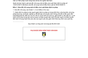 Luật giám định tư pháp sửa đổi