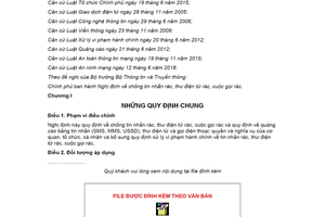 Nghị định 91/2020/NĐ-CP chống tin nhắn rác thư điện tử rác cuộc gọi rác