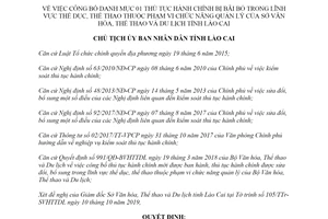 Quyết định 3409/QĐ-UBND 2019 thủ tục hành chính lĩnh vực thể dục thể thao Sở Văn hóa Lào Cai