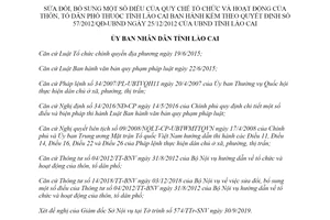 Quyết định 49/2019/QĐ-UBND Quy chế tổ chức và hoạt động của thôn tổ dân phố tỉnh Lào Cai