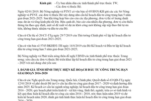 Công văn 6520/BNN-KH 2019 xây dựng kế hoạch đầu tư công trung hạn