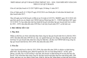 Kế hoạch 08/KH-UBND 2019 triển khai lập quy hoạch tỉnh thời kỳ Sơn La