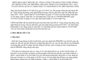 Kế hoạch 5925/KH-UBND 2019 ứng dụng công nghệ trong công tác giáo dục pháp luật tỉnh Đắk Lắk