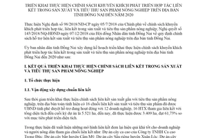 Kế hoạch 9823/KH-UBND 2019 hợp tác tiêu thụ sản phẩm nông nghiệp tỉnh Đồng Nai