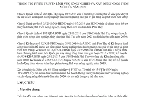 Kế hoạch 4519/KH-UBND 2019 tuyên truyền lĩnh vực nông nghiệp xây dựng nông thôn mới Phú Thọ