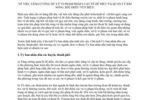 Chỉ thị 18/CT-UBND 2019 xử lý vi phạm đề điều quản lý bãi sông bãi triều ven biển tỉnh Thái Bình