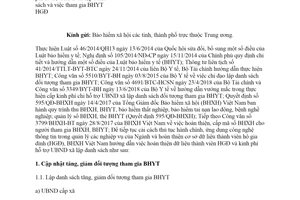 Công văn 2888/BHXH-BT 2018 hướng dẫn tham gia bảo hiểm y tế hộ gia đình