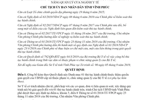 Quyết định 2749/QĐ-UBND 2019 công bố thủ tục hành chính lĩnh vực dân số ngành y tế Vĩnh Phúc