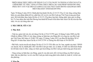 Kế hoạch 3919/KH-UBND 2019 thực hiện Chỉ thị về hỗ trợ phát huy vai trò Hội Luật gia Hải Dương
