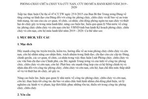 Kế hoạch 3213/KH-UBND 2019 phòng cháy chữa cháy cứu nạn cứu hộ mùa hanh khô tỉnh Điện Biên