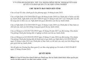 Quyết định 3830/QĐ-UBND 2019 công bố thủ tục hành chính Ban quản lý khu công nghiệp Hải Dương