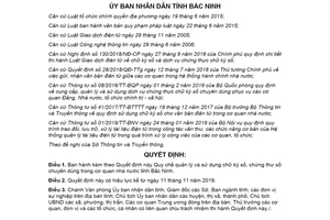 Quyết định 26/2019/QĐ-UBND quản lý sử dụng chữ ký chứng thư số cơ quan nhà nước tỉnh Bắc Ninh
