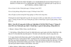 Decree 83/2019/ND-CP amendments Decree 94/2014/ND-CP establishment of natural disaster prevention