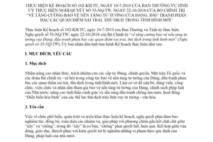 Kế hoạch 3006/KH-UBND 2019 tăng cường bảo vệ nền tảng tư tưởng của Đảng tỉnh Kon Tum