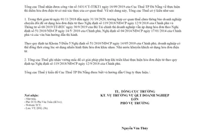 Công văn 5160/TCT-DNL 2019 thực hiện thí điểm hóa đơn điện tử có mã xác thực của cơ quan thuế