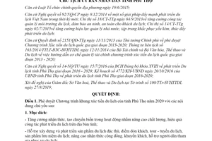 Quyết định 2950/QĐ-UBND 2019 phê duyệt Chương trình khung xúc tiến du lịch tỉnh Phú Thọ