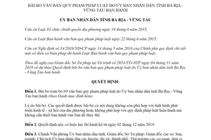 Quyết định 30/2019/QĐ-UBND bãi bỏ văn bản quy phạm pháp luật Ủy ban nhân dân Vũng Tàu