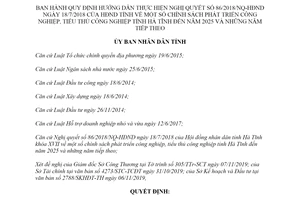 Quyết định 3737/QĐ-UBND 2019 chính sách phát triển công nghiệp tiểu thủ công nghiệp tỉnh Hà Tĩnh