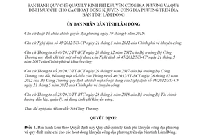 Quyết định 48/2019/QĐ-UBND quản lý kinh phí mức chi khuyến công địa phương tỉnh Lâm Đồng
