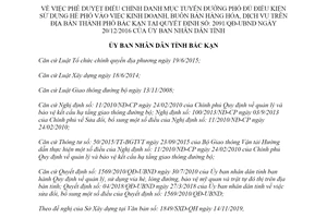Quyết định 2326/QĐ-UBND 2019 tuyến đường phố đủ điều kiện sử dụng hè phố kinh doanh tỉnh Bắc Kạn