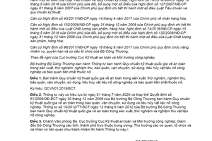 Thông tư 32/2019/TT-BCT Quy chuẩn kỹ thuật quốc gia an toàn trong sản xuất vật liệu nổ công nghiệp