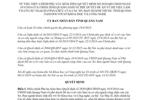 Quyết định 3832/QĐ-UBND 2019 điều chỉnh Quyết định về cơ cấu ngạch công chức Quảng Nam